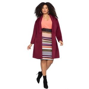 ELOQUII | Red Versatile Long Coat